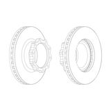 BRAKE DISC FERODO 19,5"